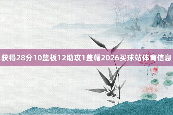 获得28分10篮板12助攻1盖帽2026买球站体育信息