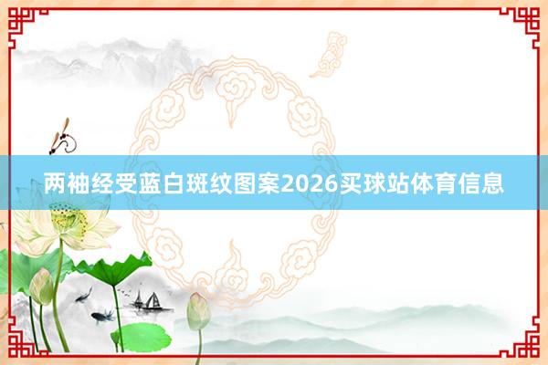 两袖经受蓝白斑纹图案2026买球站体育信息