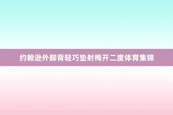 约翰逊外脚背轻巧垫射梅开二度体育集锦