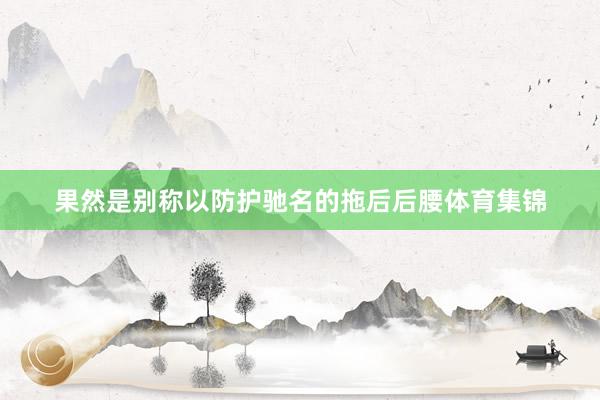 果然是别称以防护驰名的拖后后腰体育集锦