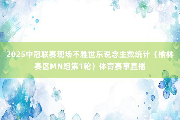 2025中冠联赛现场不雅世东说念主数统计（榆林赛区MN组第1轮）体育赛事直播