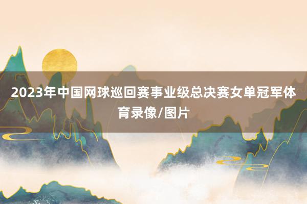 2023年中国网球巡回赛事业级总决赛女单冠军体育录像/图片
