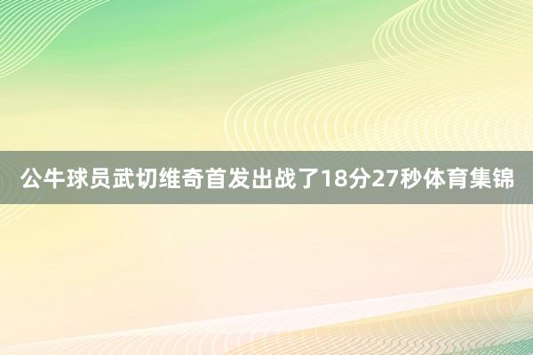 公牛球员武切维奇首发出战了18分27秒体育集锦