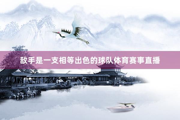 敌手是一支相等出色的球队体育赛事直播