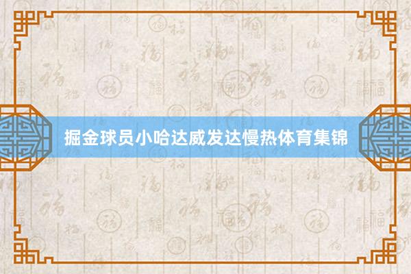 掘金球员小哈达威发达慢热体育集锦